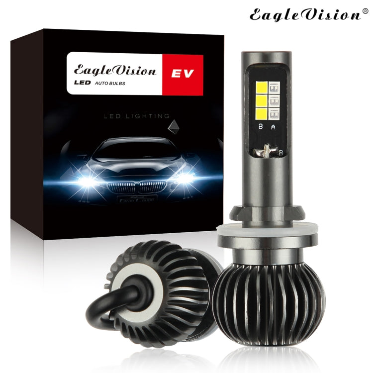 2 PCS EV14 880 / 881 DC9-32V / 6W / IP67 Car LED Double Color Fog Light, Ice Blue Light + Amber Light