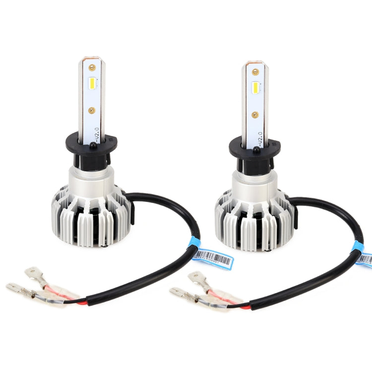 2 PCS X6 H1 DC9-18V / 25W / 6000K / 2500LM Car LED High Brightness Headlight Lamps, CSP Lamp Beads (White Light)