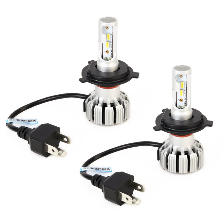 2 PCS X6 H4 DC9-18V / 25W / 6000K / 2500LM Car LED High Brightness Headlight Lamps, CSP Lamp Beads (White Light)