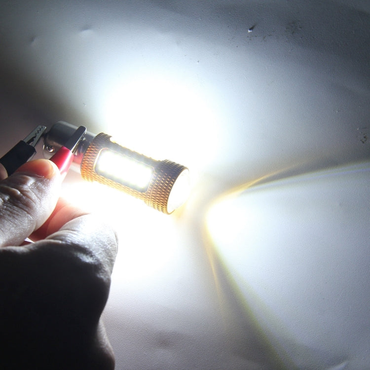 2 PCS 1156 10W 500LM 6000K White Light 27 LED SMD 4014 Car Fog Light Bulb, DC 12V