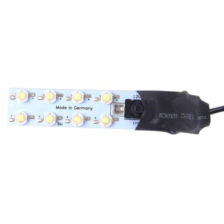 24W 2000LM 6000K Wafer 8 LED White Light External LED Light, DC 12V, Cable Length:4.5m