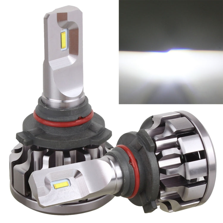 2 PCS V1 9005 30W 2200 LM 6000K IP67 Car Headlight with 6 Philip Lamps, DC 12-24V(White Light)