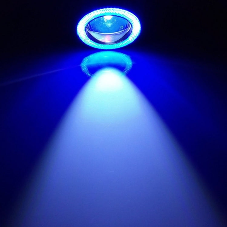 2 PCS 2.5 inch DC12V 10W 900LM 6500K Car Angel Eyes Fog Lamp Foglight, Cable Length: 20cm