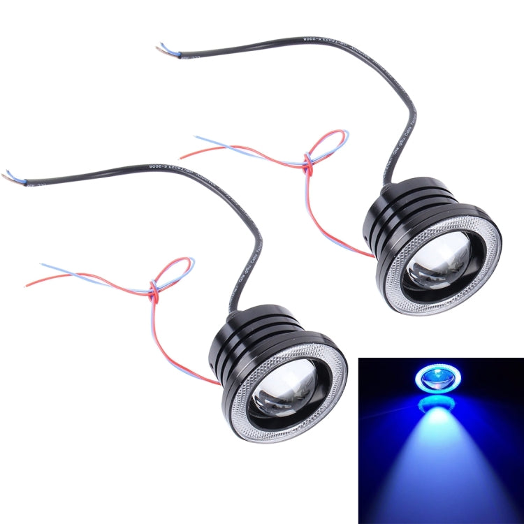 2 PCS 3.0 inch DC 12V 10W 900LM 6500K Car Angel Eyes Fog Lamp Foglight