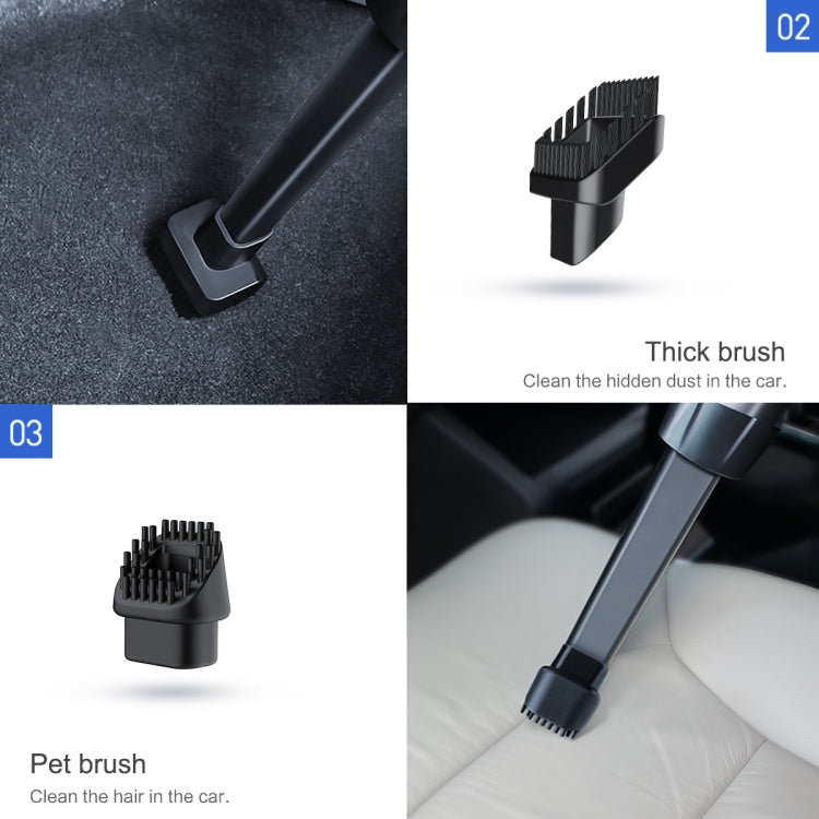 ROCK 100W 4500Pa Strong Suction Portable Car Vacuum Cleaner with LED Light, Cable Length: 5m, DC 12V