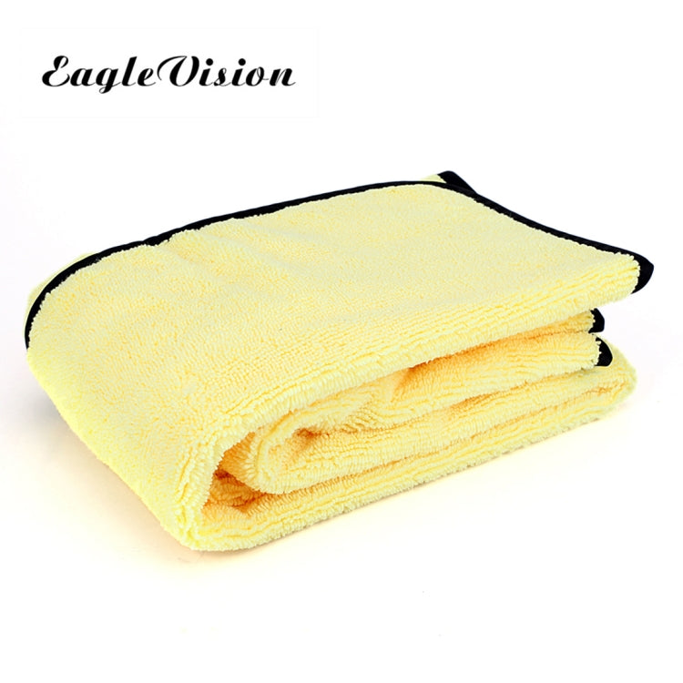 92 x 56cm Microfiber Absorbent Cleaning Drying Clean Cloth Car Care Wash Towel(Yellow)