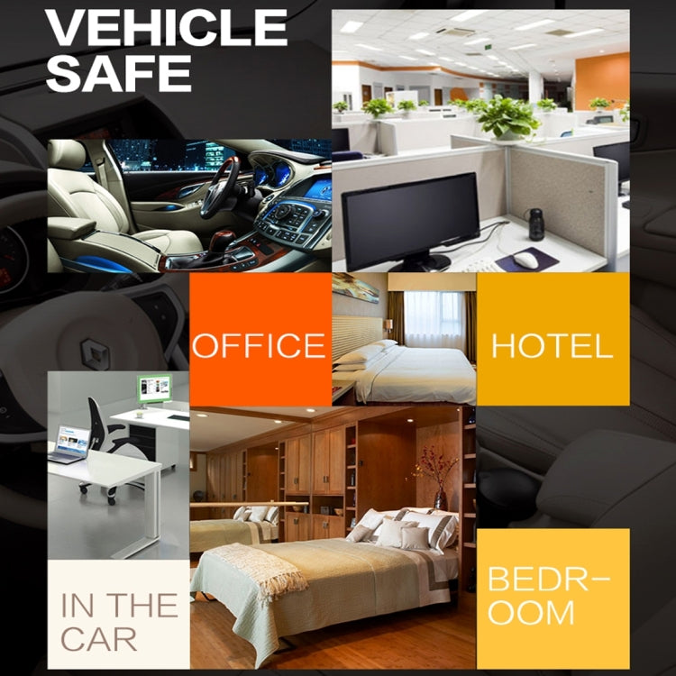 ADB-928 Portable Multi-functional Electronic Safe Storage Steel Plate Keyword + Rotation Button Box with Emergency Key