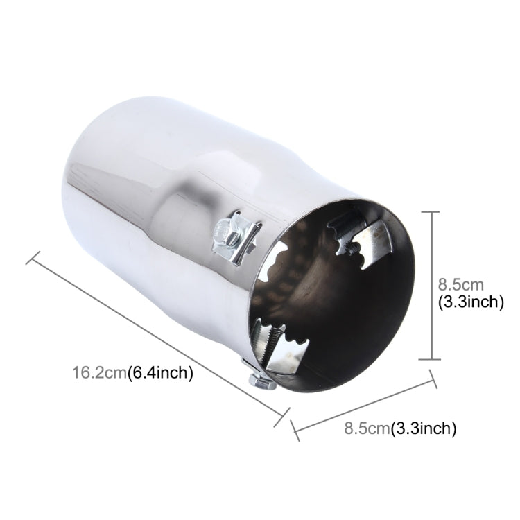 6050 Car Automobile Exhaust Pipe Muffler Modification Stainless Steel Tail Pipes (Inner Diameter 73mm)