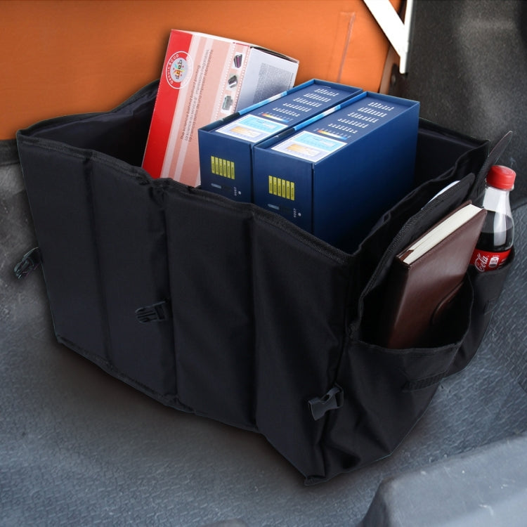 Foldable Storage Box Multi-purpose Car Trunk Cargo Organizer Bag Tool Case (Black)