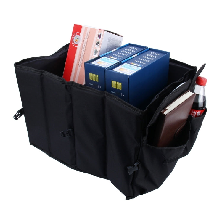 Foldable Storage Box Multi-purpose Car Trunk Cargo Organizer Bag Tool Case (Black)