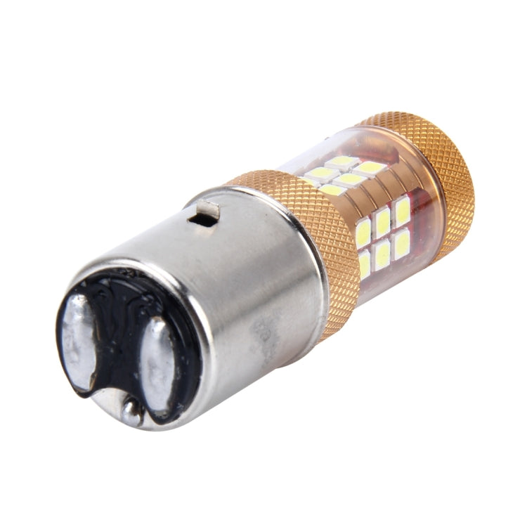 BA20D 10W 1300 LM 6500K Motorcycle Headlight with 28 SMD-3030-LED Lamps, DC 12V (White Light)