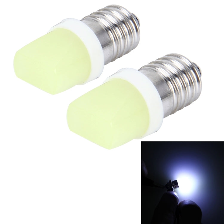 2 PCS E10 2W 100 LM 7000K Car Clearance Lights Lamp, DC 12V(White Light)