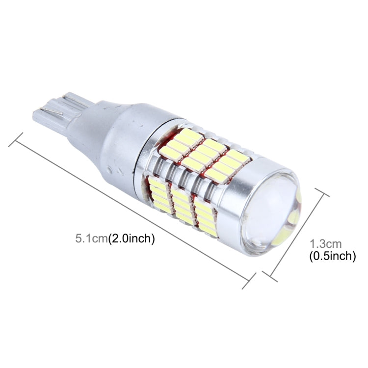 2 PCS T15 5W 450 LM 6500K Car Clearance Lights Brake Light with 60 SMD-4014-LED, DC 12V(White Light)