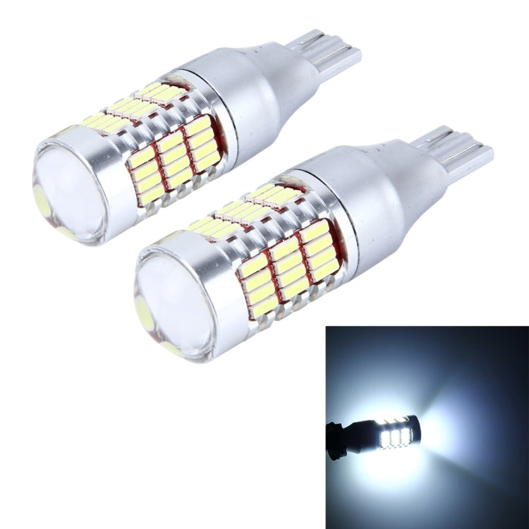2 PCS T15 5W 450 LM 6500K Car Clearance Lights Brake Light with 60 SMD-4014-LED, DC 12V(White Light)