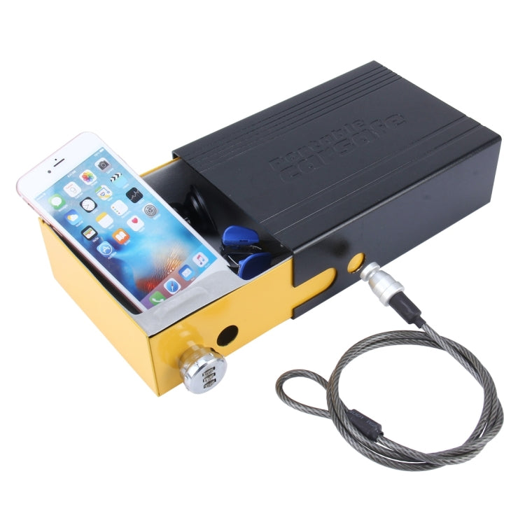 ADB-929 Portable Multi-functional Safe Storage Steel Plate Keyword Rotation Button Box