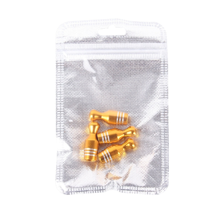 4 PCS Universal Bowling Ball Shape Car Motor Bicycle Tire Valve Caps