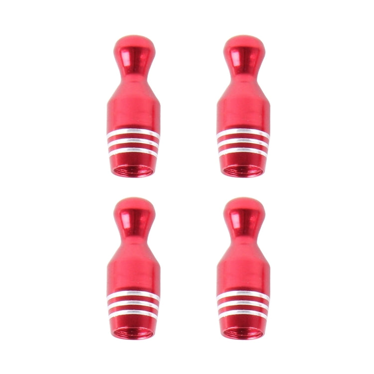 4 PCS Universal Bowling Ball Shape Car Motor Bicycle Tire Valve Caps