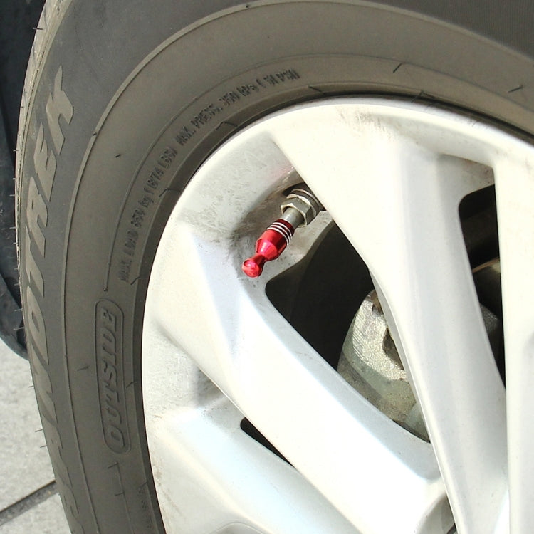 4 PCS Universal Bowling Ball Shape Car Motor Bicycle Tire Valve Caps