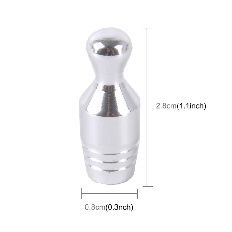 4 PCS Universal Bowling Ball Shape Car Motor Bicycle Tire Valve Caps