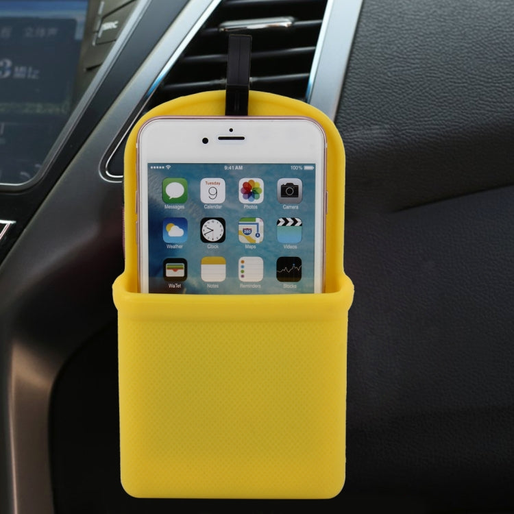 Car Air Outlet Storage Bag Car Storage Box Bonded Phone Holder Mobile Phone Box