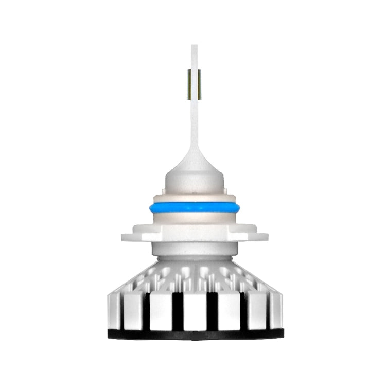 2 PCS R8 9006/HB4 30W 3500LM 6000K IP65 Waterproof Car LED Headlight with 2 COB Lamps, DC 9-36V (White Light)