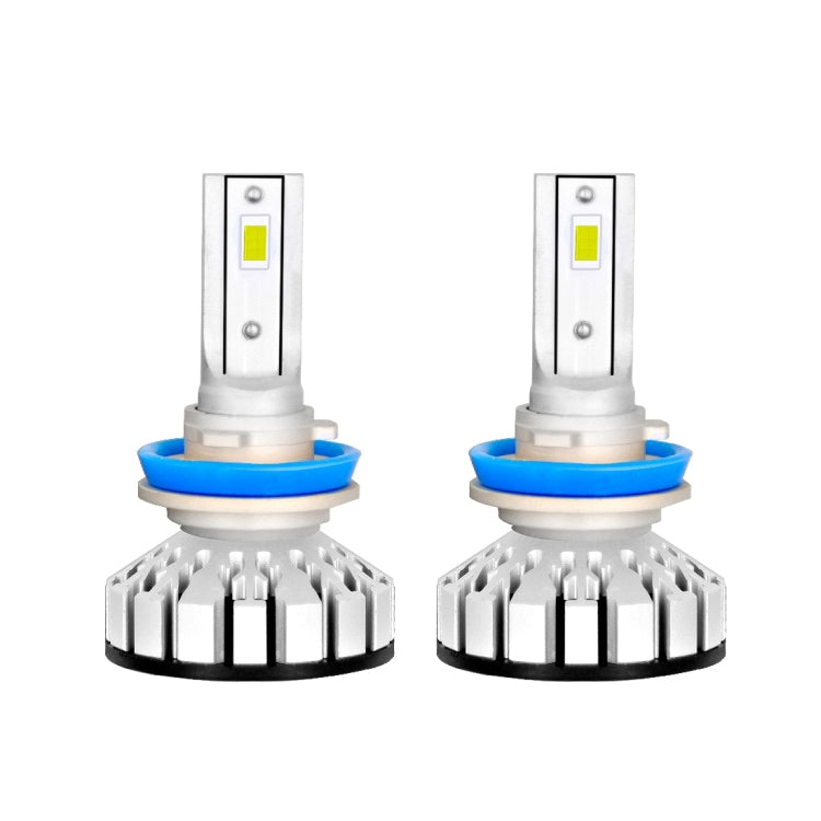 2 PCS R8 H8/H9/H11 30W 3500LM 6000K IP65 Waterproof Car LED Headlight with 2 COB Lamps, DC 9-36V (White Light)