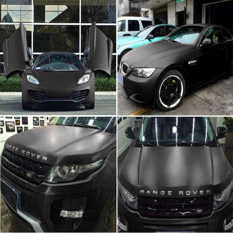 7.5m x 0.5m Ice Blue Metallic Matte Icy Ice Car Decal Wrap Auto Wrapping Vehicle Sticker Motorcycle Sheet Tint Vinyl Air Bubble(Black)