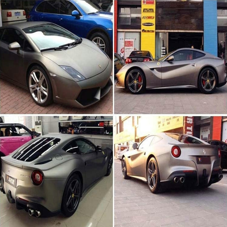 7.5m x 0.5m Ice Blue Metallic Matte Icy Ice Car Decal Wrap Auto Wrapping Vehicle Sticker Motorcycle Sheet Tint Vinyl Air Bubble(Rose Gold)