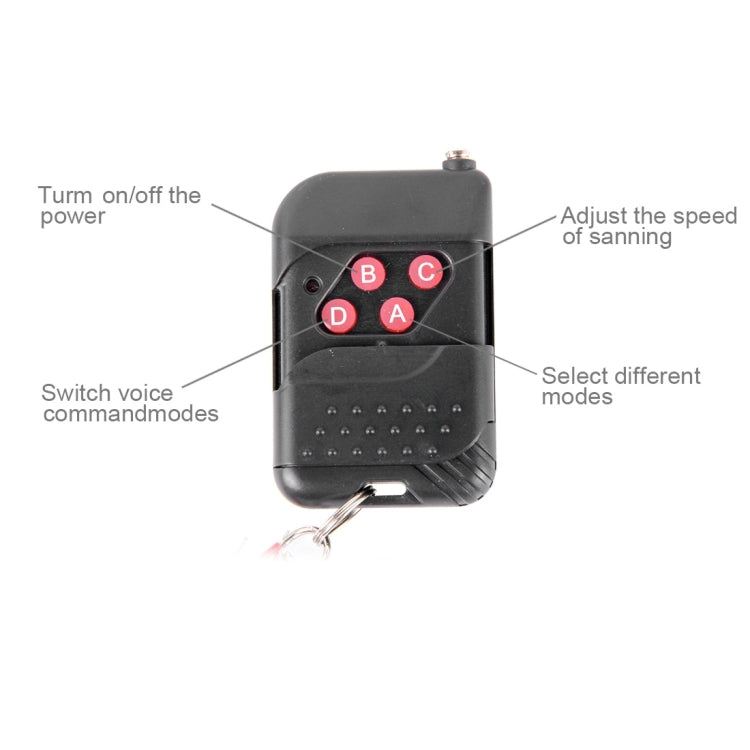 5050 20W 48 LED RGB Car Truck Remote Colorful Knight Rider LED Strobe Scanner Flash Strip Light, DC 12V  Cable Length: 130cm