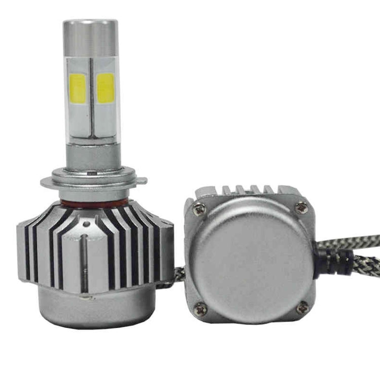 2 PCS WEIYAO V8 H7 36W 4800LM 6000K White Light Car 4 COB LEDs Headlight Kit, DC 12-24V