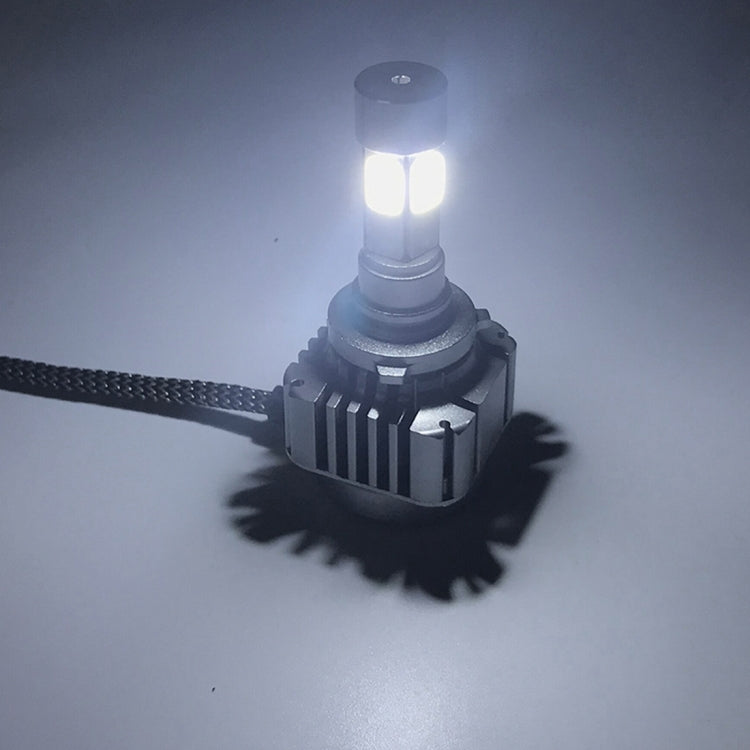 2 PCS WEIYAO V8s 9007 40W 9600LM 6000K White Light Car 4 COB LEDs Headlight Kit, DC 12-24V(Black)