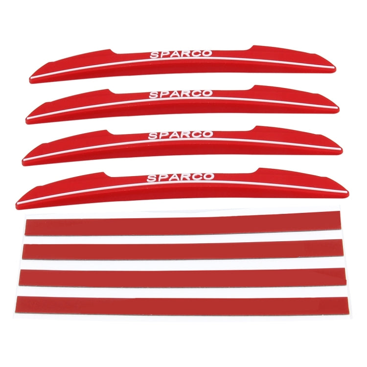 4 PCS Car Plastic Anti-collision Stickers Car Door Protector Door Side Edge Sticker