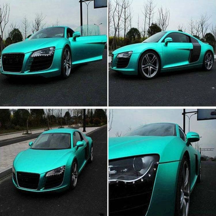 8m * 0.5m Ice Blue Metallic Matte Icy Ice Car Decal Wrap Auto Wrapping Vehicle Sticker Motorcycle Sheet Tint Vinyl Air Bubble Sticker