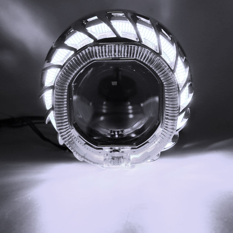 IPHCAR F2S 2 PCS H1 2.5 inch 12V Double Light Bi-Xenon Projector Lens Headlight with Light Bulb for Right Driving