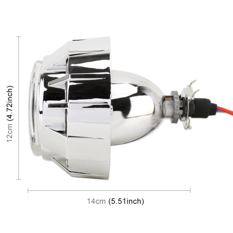 IPHCAR G262S 2 PCS H1 2.5 inch 12V Double Light Bi-Xenon Projector Lens Headlight with Light Bulb for Left Driving