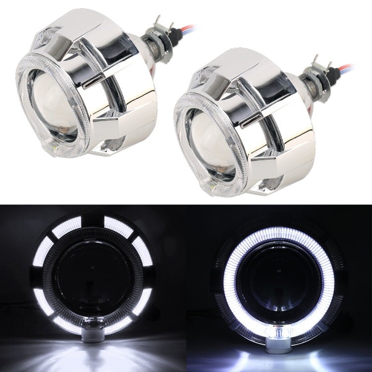 IPHCAR M99 2 PCS H1 2.5 inch 12V Double Light Bi-Xenon Projector Lens Headlight with Light Bulb for Right Driving