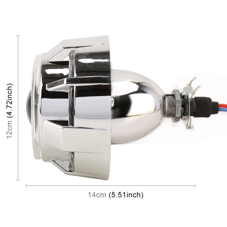 IPHCAR M99 2 PCS H1 2.5 inch 12V Double Light Bi-Xenon Projector Lens Headlight with Light Bulb for Right Driving