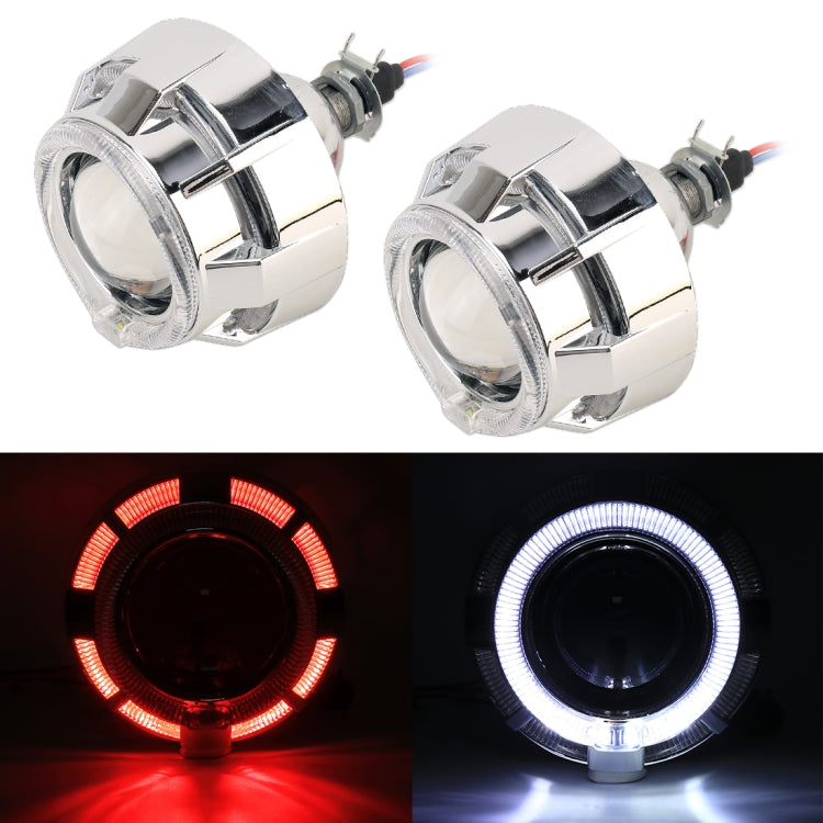 IPHCAR M99 2 PCS H1 2.5 inch 12V Double Light Bi-Xenon Projector Lens Headlight with Light Bulb for Left Driving