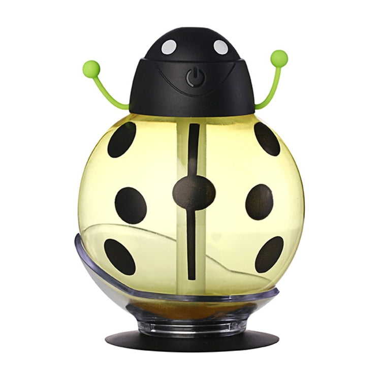 260ML 360 Degree Rotation Beetle Aromatherapy Air Purifier Humidifier with LED Light & Sucker Base for Home / Office / Car
