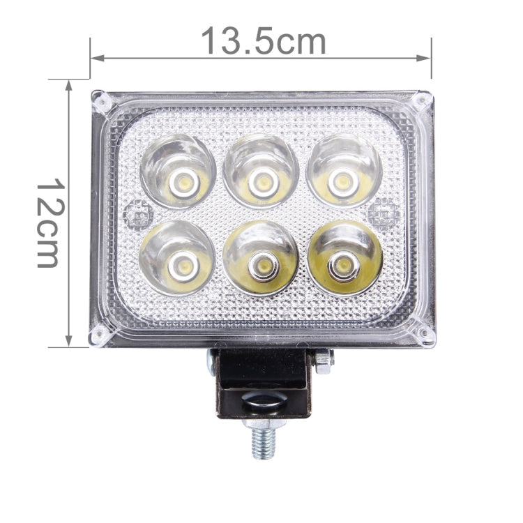 12V 18W 1600LM 6 Epistar LED 180 Degree Work Light Lamp Car LED Light(White Light)