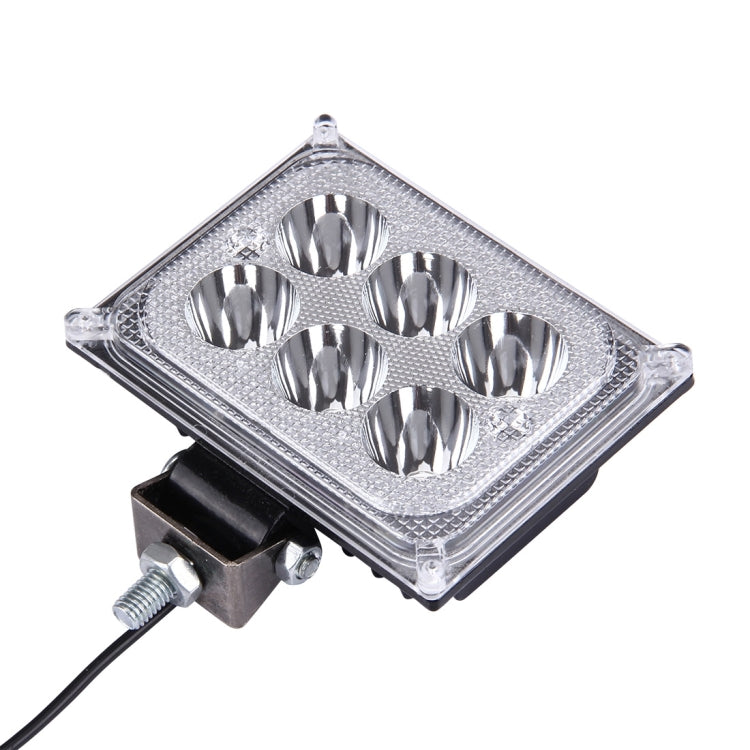 12V 18W 1600LM 6 Epistar LED 180 Degree Work Light Lamp Car LED Light(White Light)