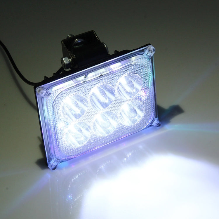 12V 18W 1600LM 6 Epistar LED 180 Degree Work Light Lamp Car LED Light(White Light)