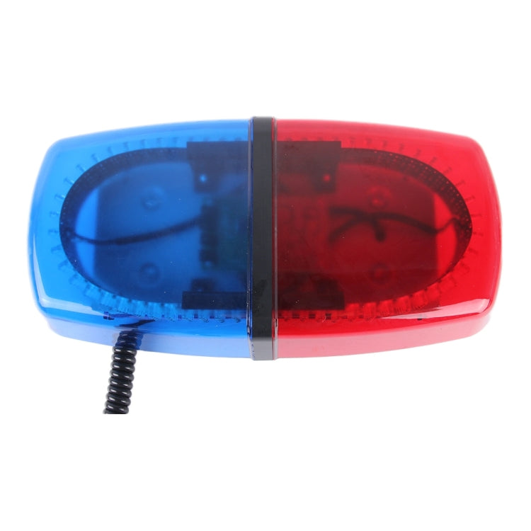 25W 240 LEDs Red Light + Blue Light Waterproof Strobe Light Dome Warning Light, DC 12V, Wire Length: 60cm