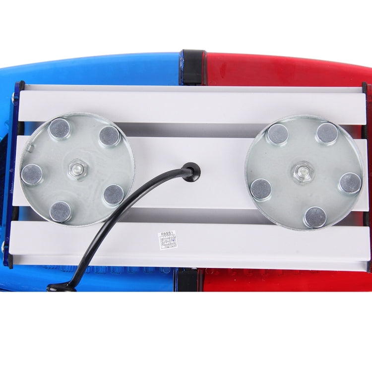25W 240 LEDs Red Light + Blue Light Waterproof Strobe Light Dome Warning Light, DC 12V, Wire Length: 60cm