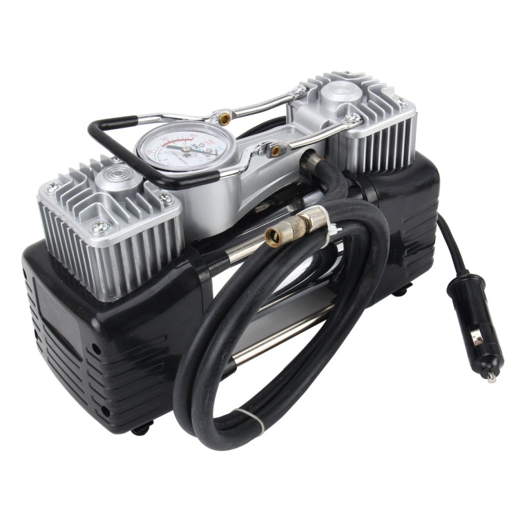 Car Metal Air Compressor 280W 150 PSI 70L/min Maximum Voltage DC 12V Maximum Amperage Draw 23A for Big Medium and Small Tyre
