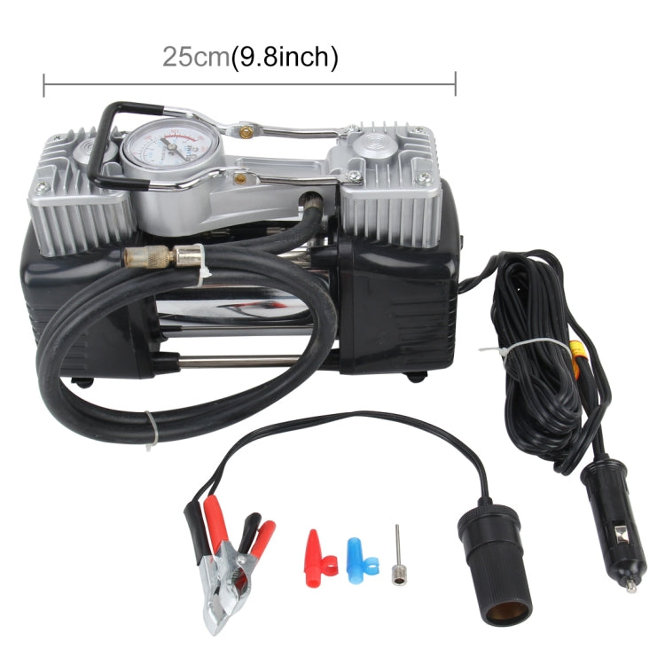 Car Metal Air Compressor 280W 150 PSI 70L/min Maximum Voltage DC 12V Maximum Amperage Draw 23A for Big Medium and Small Tyre