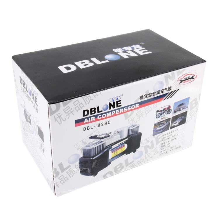 Car Metal Air Compressor 280W 150 PSI 70L/min Maximum Voltage DC 12V Maximum Amperage Draw 23A for Big Medium and Small Tyre