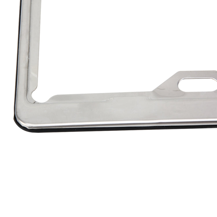 2 PCS Stainless Steel License Plate Frame Car License Plate Frame Holder