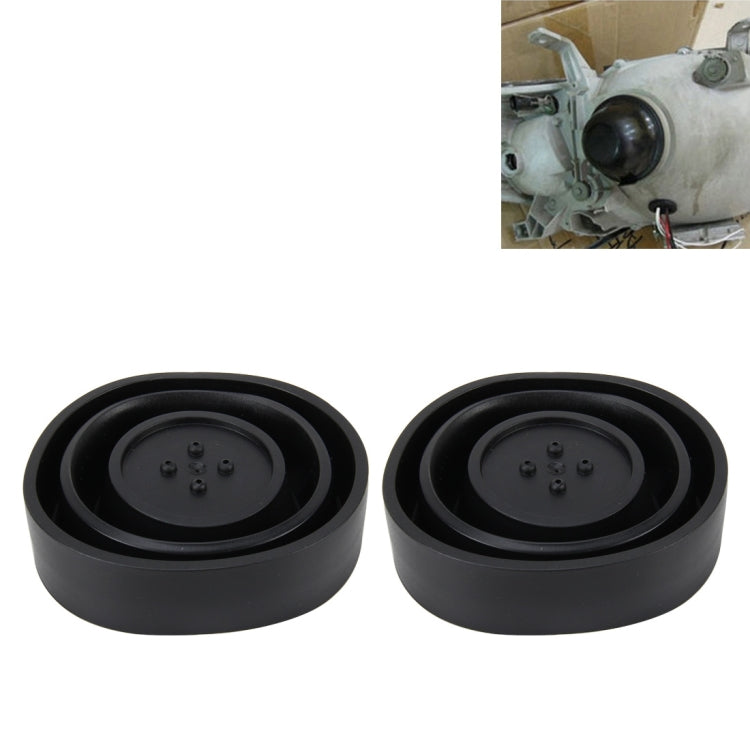 2 PCS Universal Car LED Headlight HID Xenon Lamp Silicone Dust Cover Seal Caps LED Headlight Seal Dust Seal Cover Dust Cover