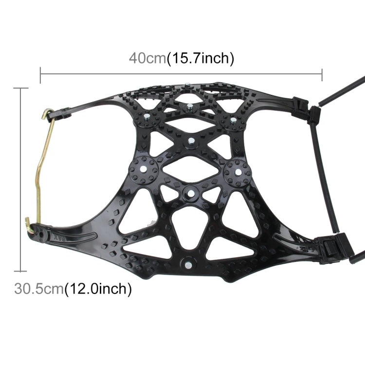 8 PCS Car Snow Tire Anti-skid Chains Winter Car Snow Tire Chains Wheel Chains Anti-skid Belt Thickened Anti-slip Chain Black Chains with Two Fixed Plate